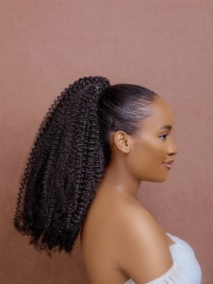 4A Kinky Ponytail | Natural Hair Drawstring Ponytail | All Things Savvy