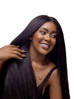 CiCi - Kinky Straight Wig | 5x5 Lace Closure Fibre Wig